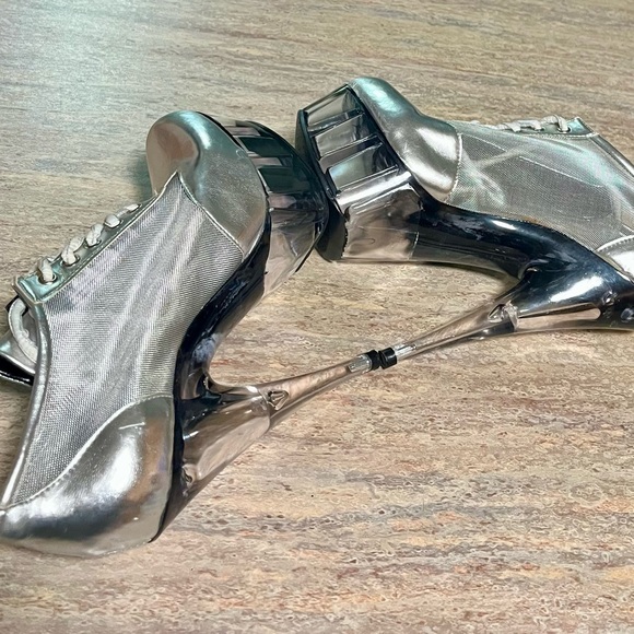 N.Y.L.A heeled laced platform heeled shoes with mesh - Picture 13 of 16